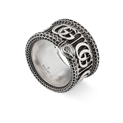 gucci silver g ring|Gucci silver ring for men.